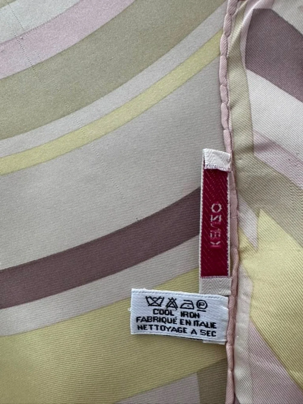 Kenzo Silk Scarf Multicolor Scarf Made in Italy
